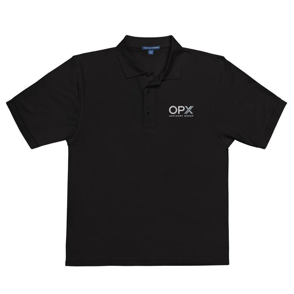 OpX Executive Performance Polo — black team shirt and opx shirt for everyday team wear